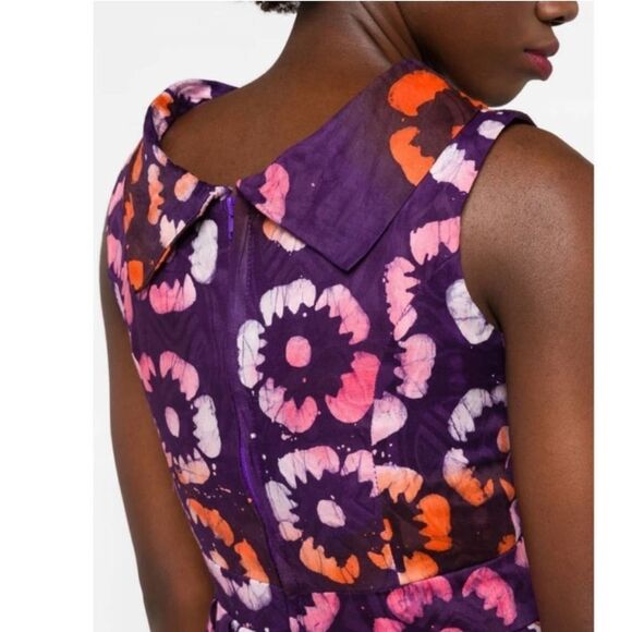 Busayo Womens Ore Scoop Neck Dress in Dark Purple Small - Picture 3 of 11